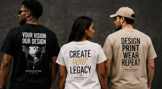 aconversation of design, tshirt printing